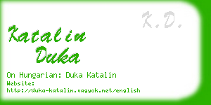 katalin duka business card